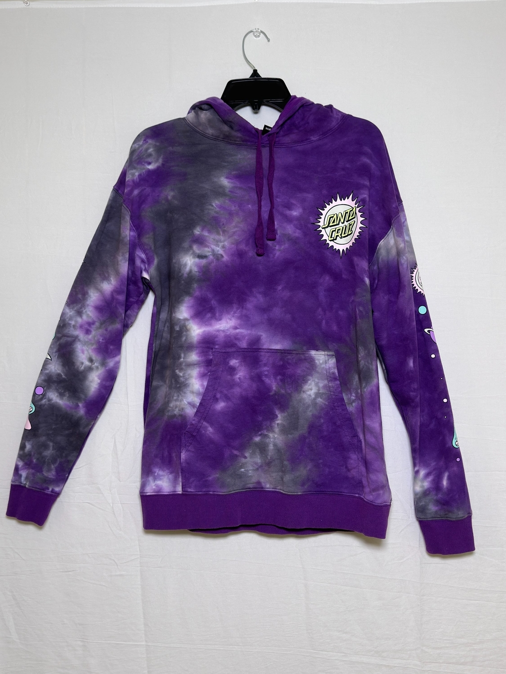 Santa Cruz Skateboards Purple Tie-Dye Logo Hoodie